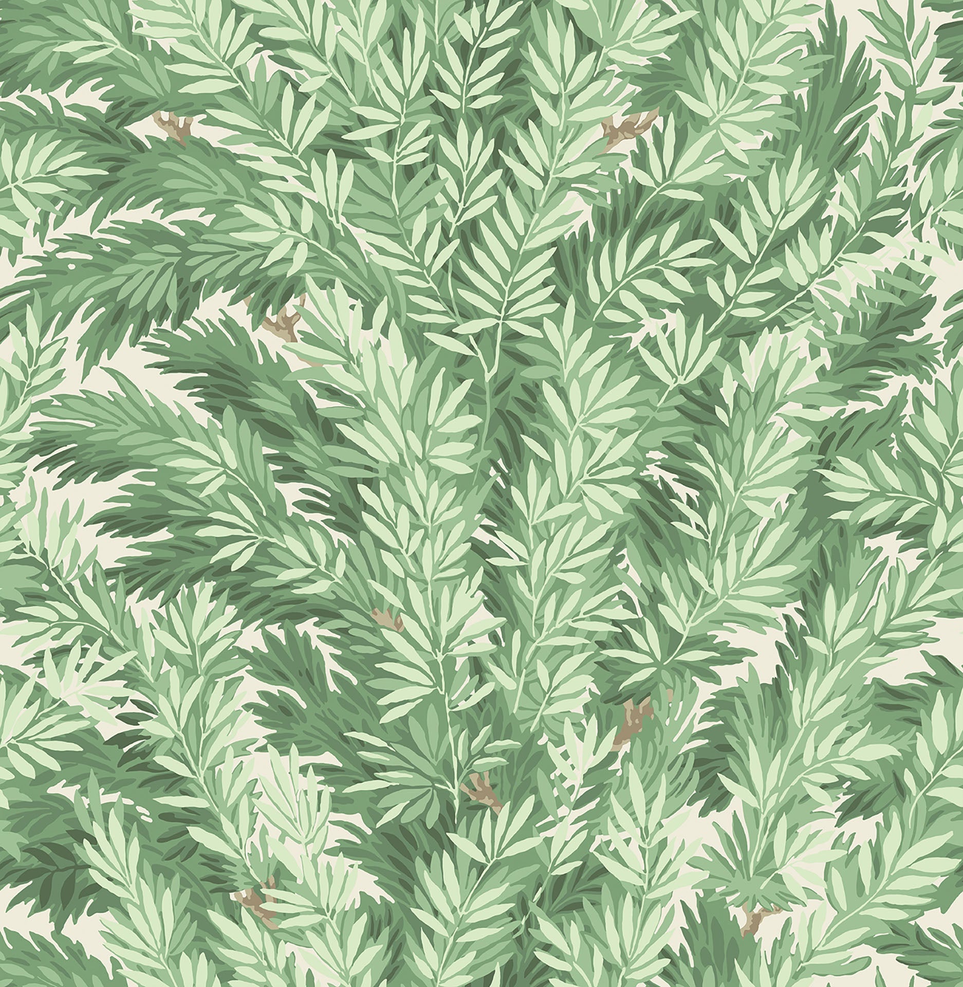 Florencecourt Leaf Green on Parchment