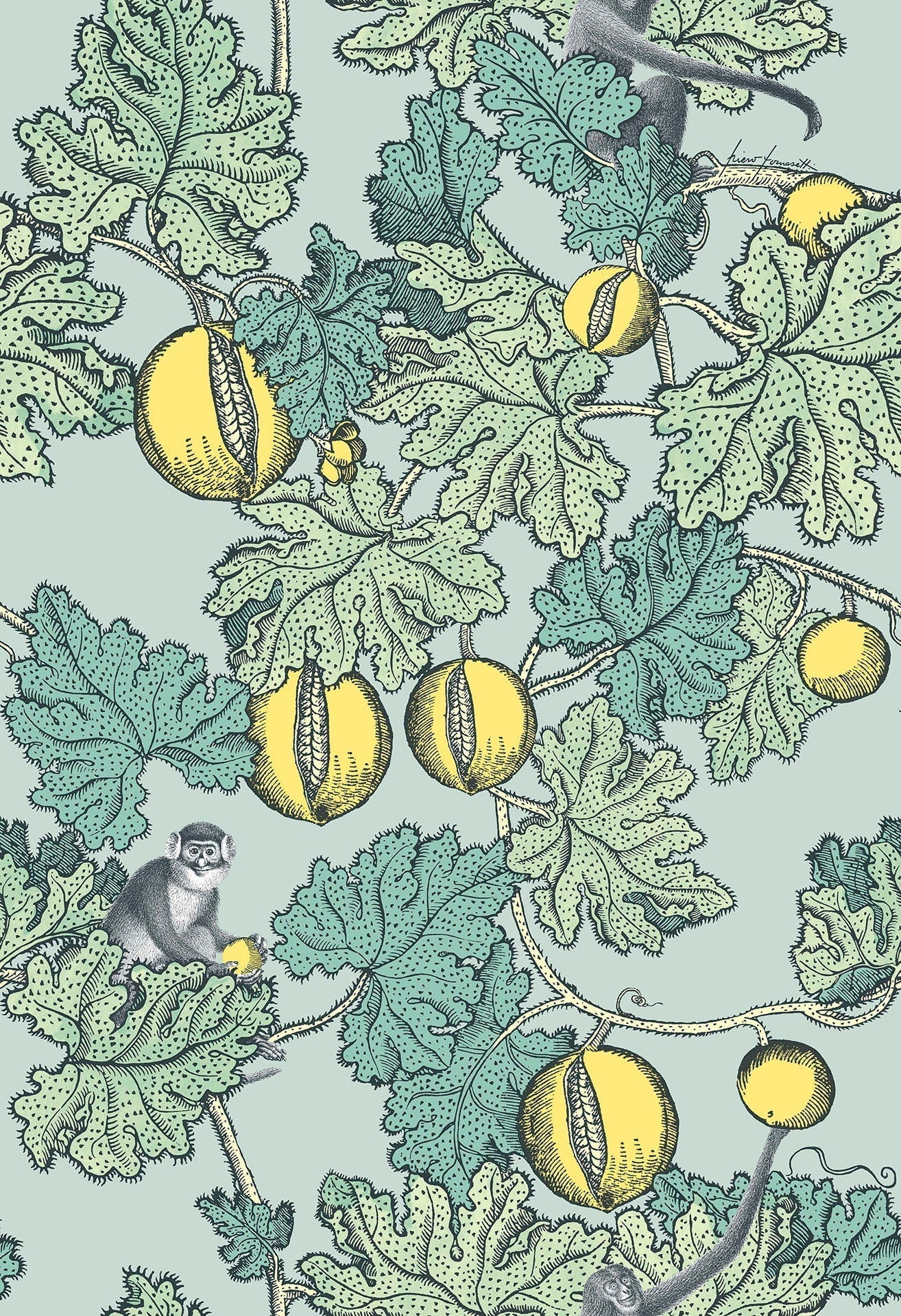 Frutto Proibito Print Room Blue & Lemon