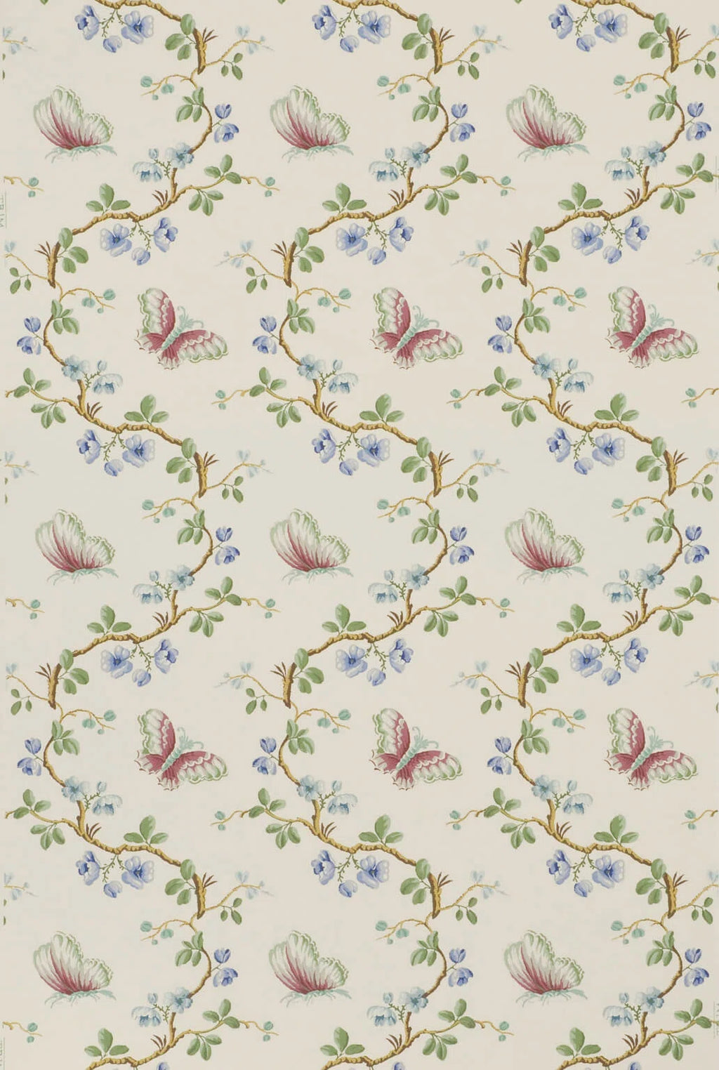 Wallpaper papillons Bleu - Dessins Signatures