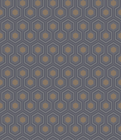 Hicks' Hexagon Soot & Metallic Bronze on Slate Grey