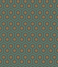 Hicks' Hexagon Teal & Metallic Bronze on Soot