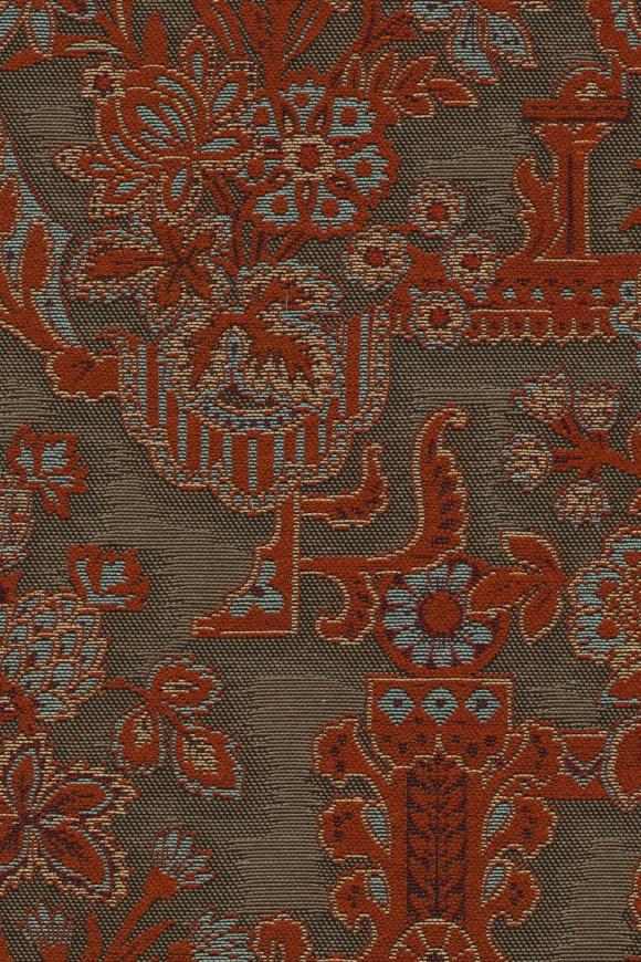 Brocade Vermilion - Les Tapisseries