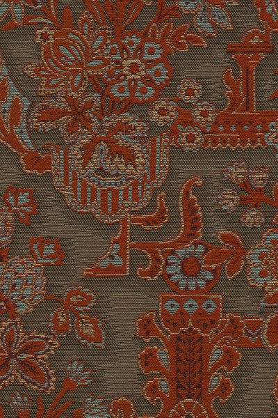 Brocade Vermilion - Les Tapisseries