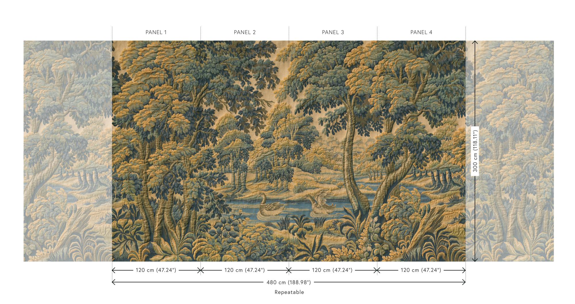 Bucolique Forest Green - Les Tapisseries
