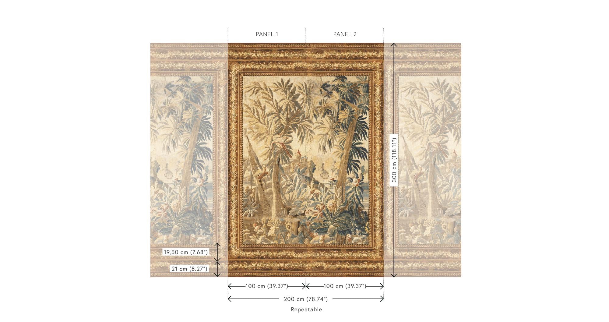 Floraison Antique Gold - Les Tapisseries