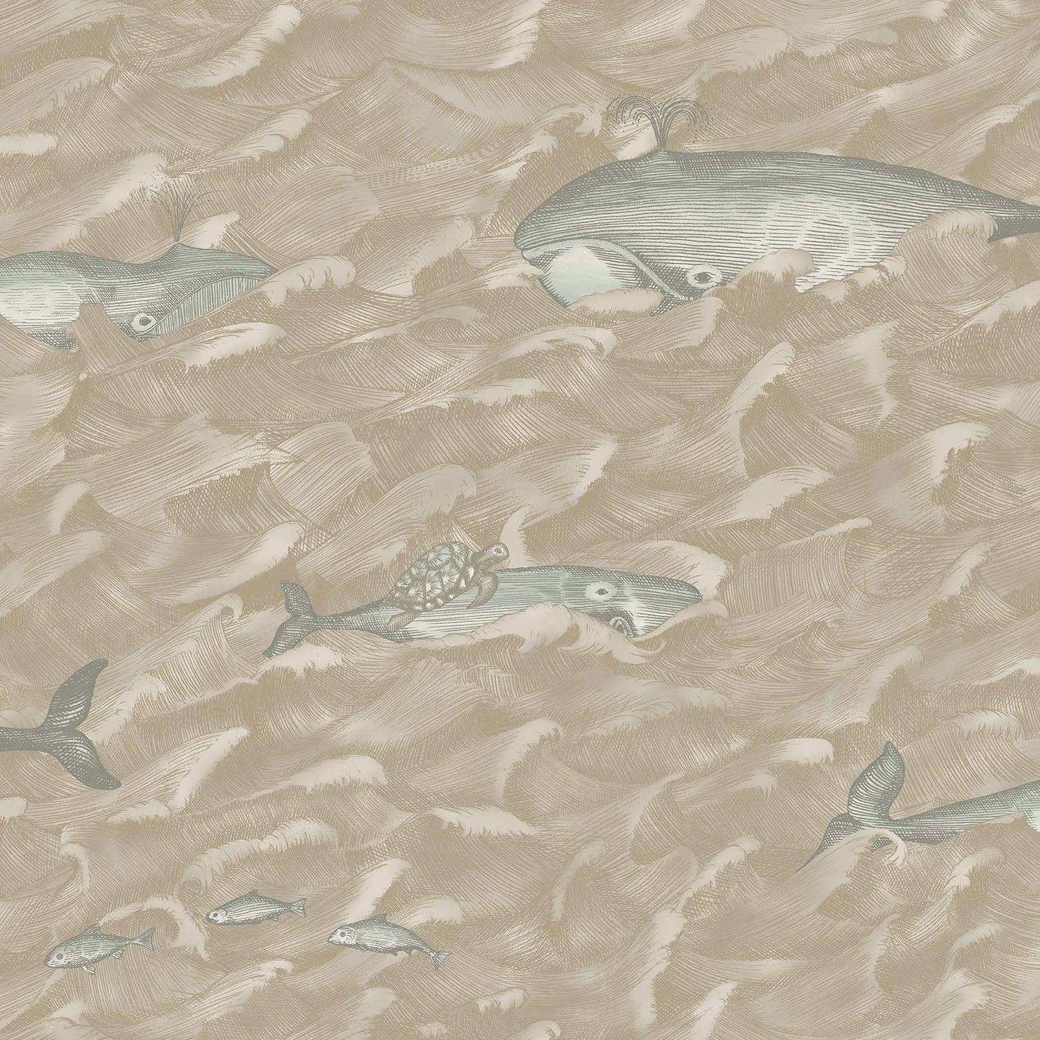 Melville Seafoam & Metallic Gliver