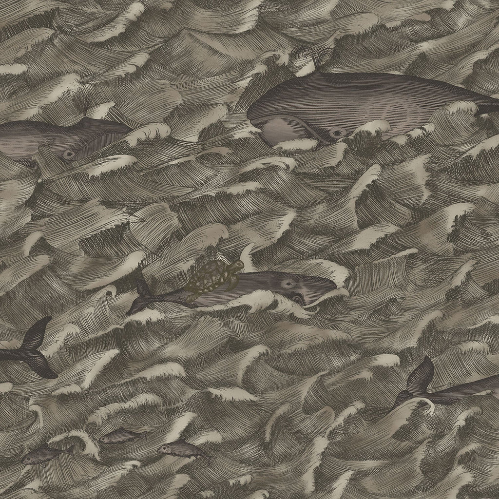 Melville Charcoal & Metallic Silver