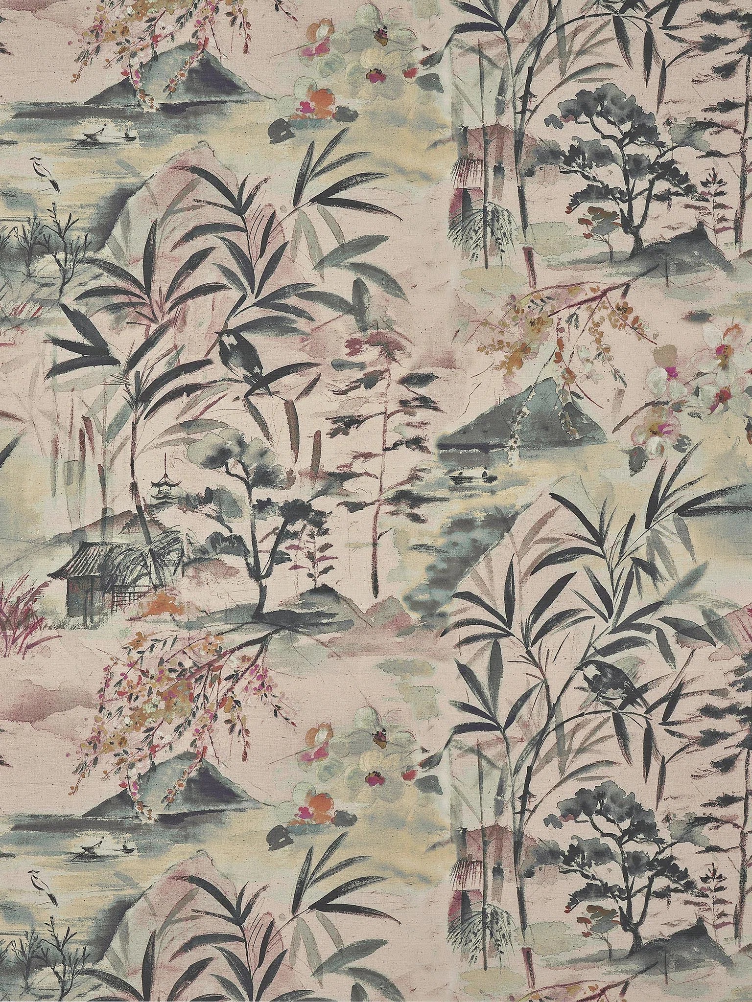 Toile de nantes intisse Herbe - Les Dessins 6
