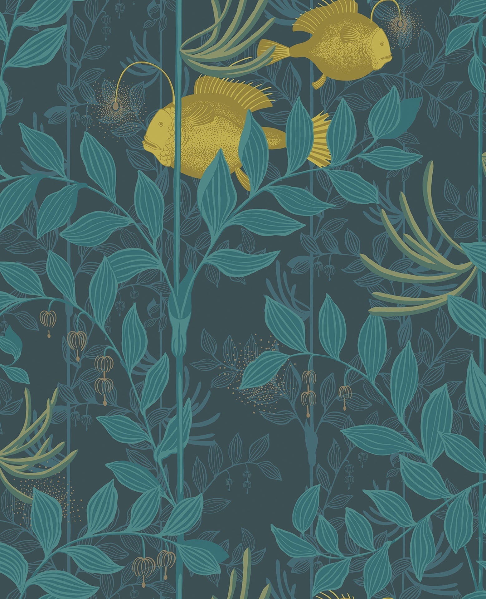 Nautilus Chartreuse & Petrol on Midnight