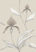 Orchid Taupe & Parchment on Linen