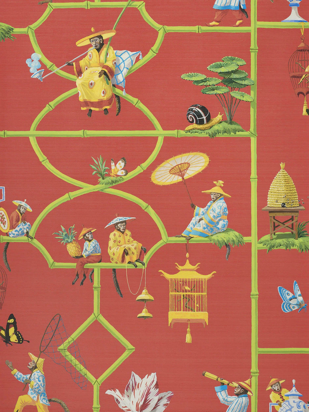 Les singes savants Rouge - Collection Veranda
