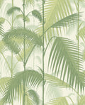 Palm Jungle Olive Green on White