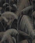 Palm Jungle Metallic Gilver on Charcoal