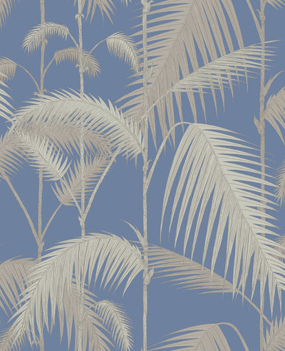Palm Jungle Metallic Silver & Linen on Hyacinth