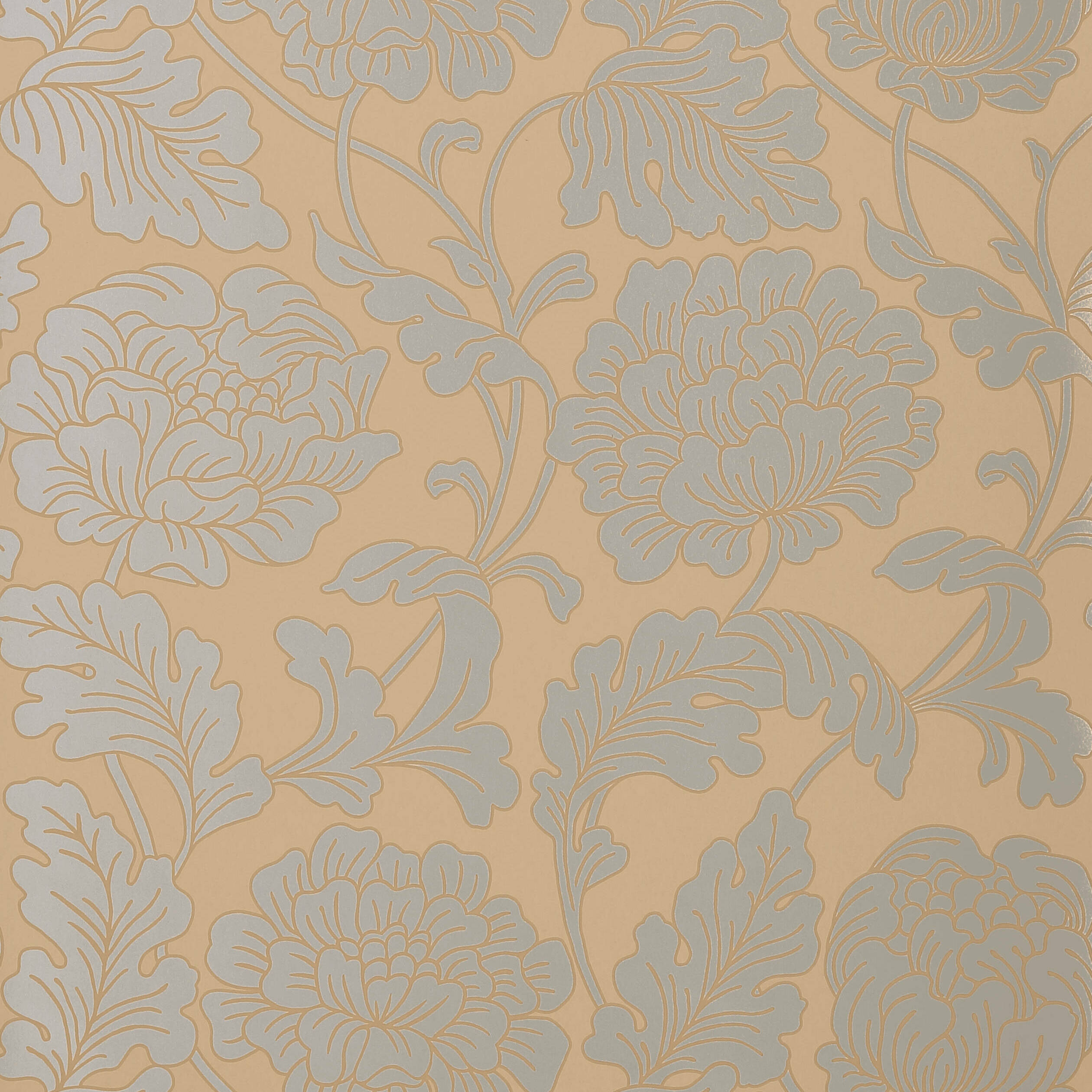 HATHAWAY - Silver on Taupe