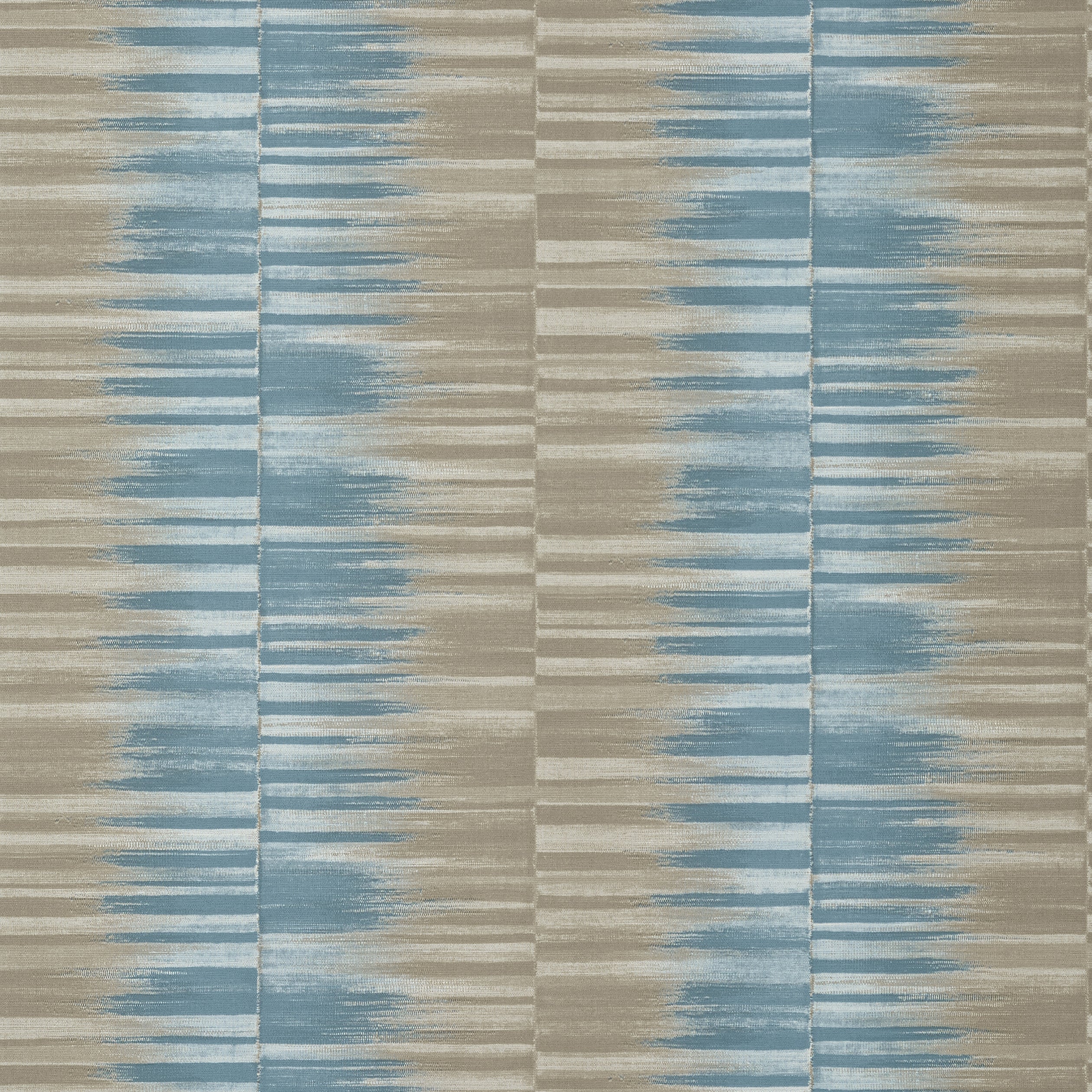 MEKONG STRIPE - Spa Blue and Beige