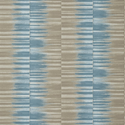 MEKONG STRIPE - Spa Blue and Beige