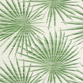 PALM FROND - Green and White