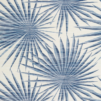 PALM FROND - Navy and White