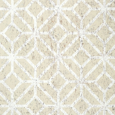 MAMORA TRELLIS CORK - Beige on White