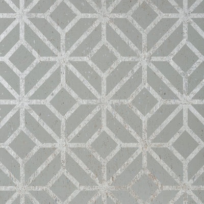 MAMORA TRELLIS CORK - Grey on Metallic Silver