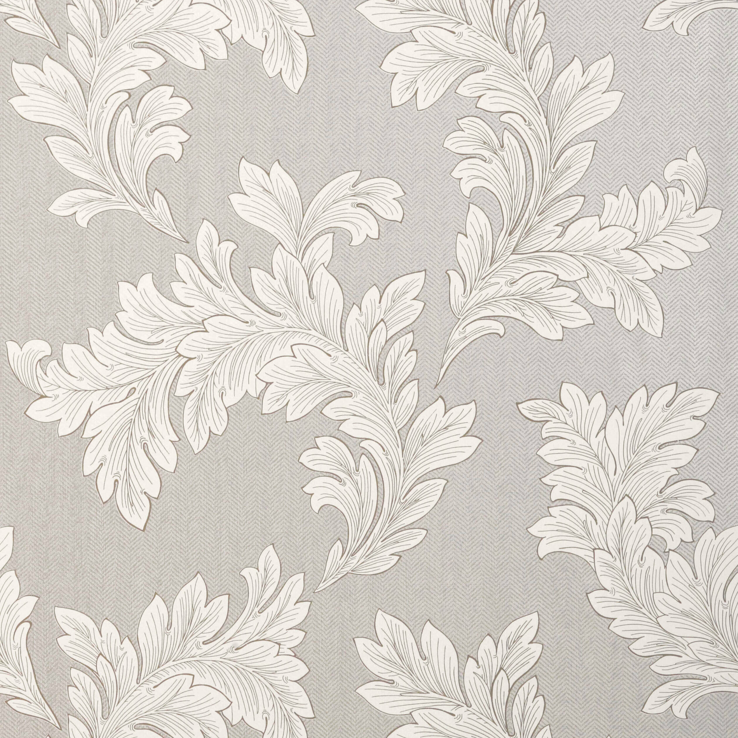 ELAND ACANTHUS - Grey on Metallic Silver