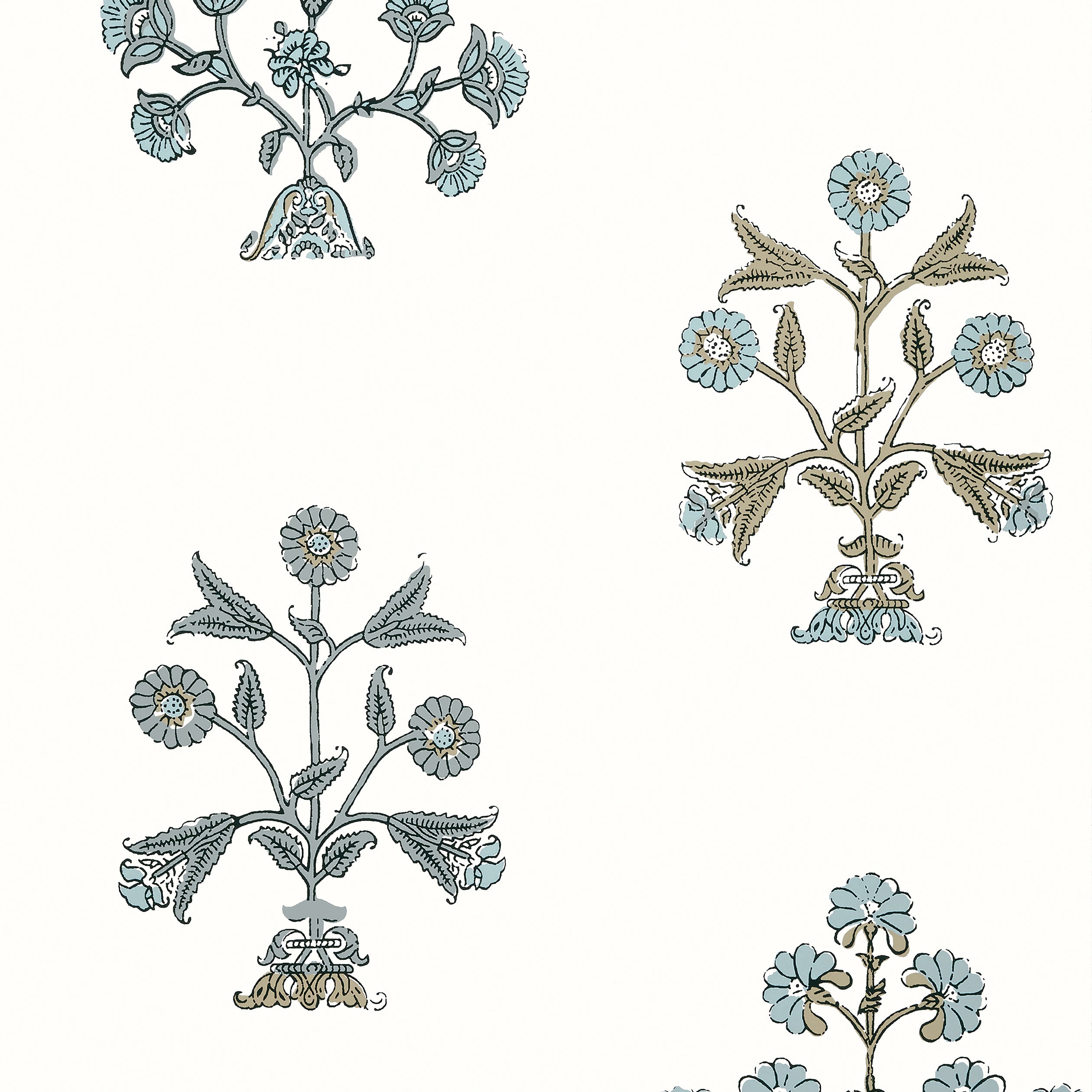 INDIAN FLOWER - Spa Blue
