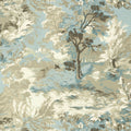 LINCOLN TOILE - Beige and Spa Blue