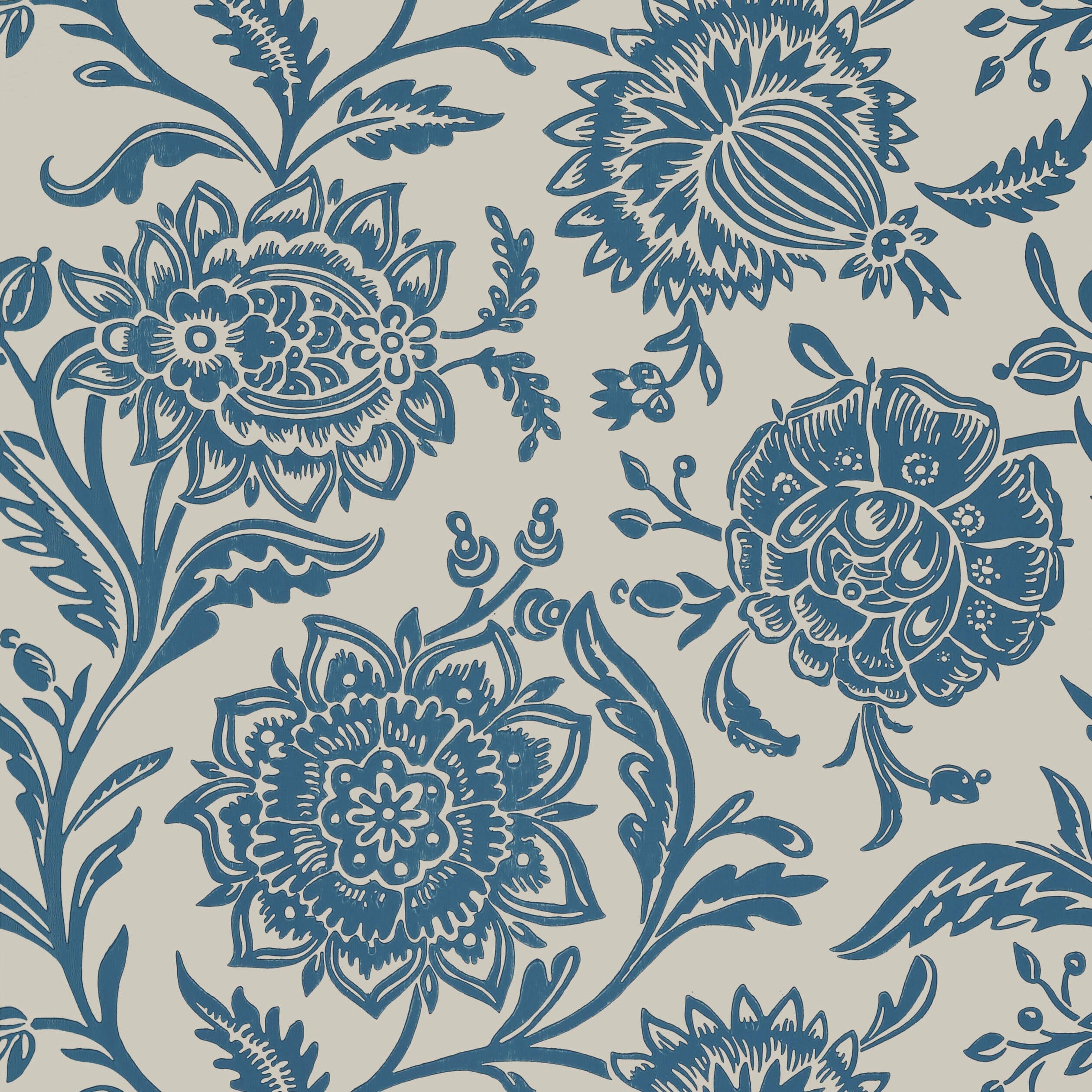 RIVERA - Blue on Flax