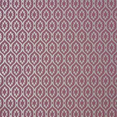 LUCAS - Plum on Metallic Silver