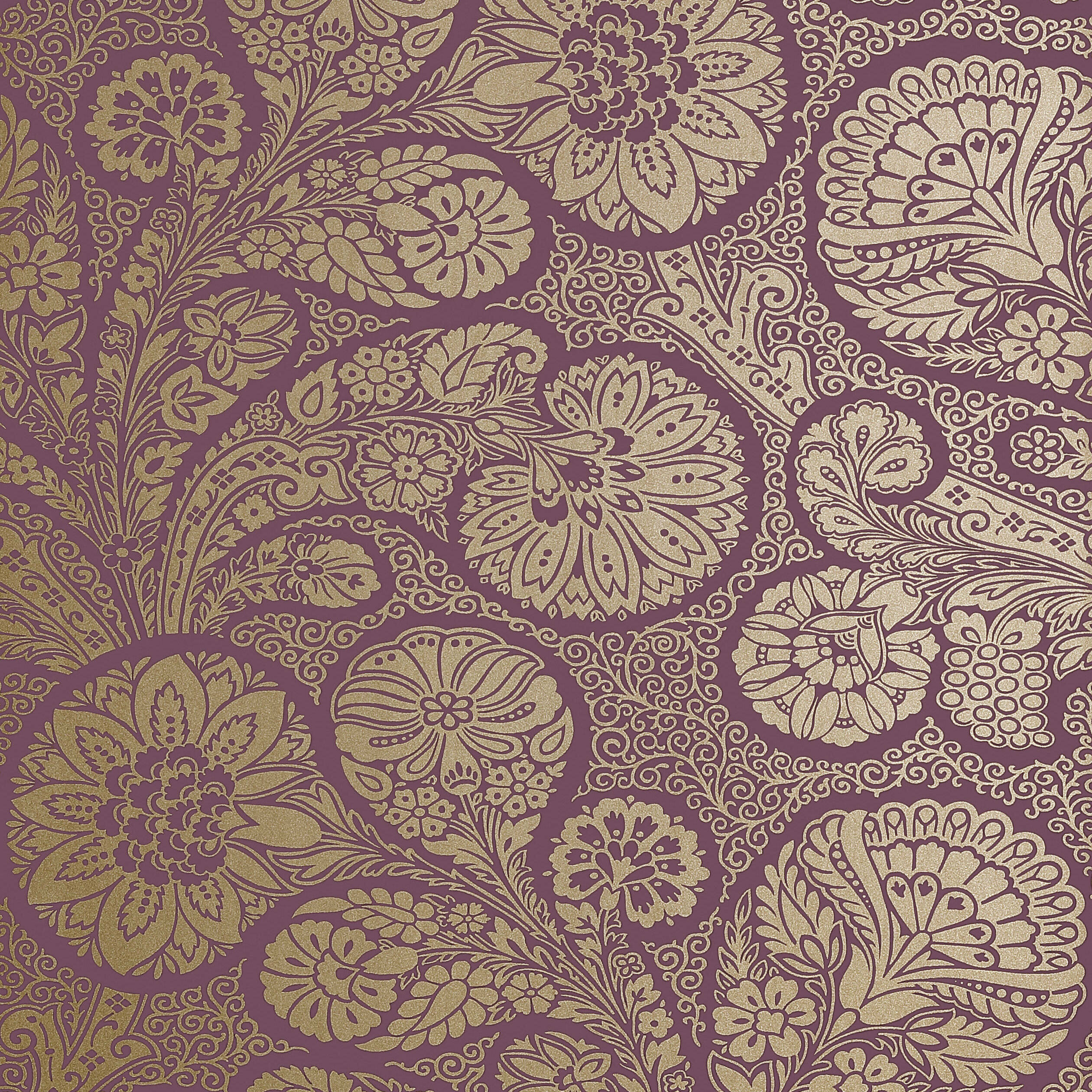 TROUBADOUR - Metallic Gold on Plum