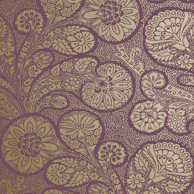 TROUBADOUR - Metallic Gold on Plum