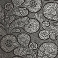 TROUBADOUR - Metallic Silver on Black