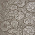 TROUBADOUR - Metallic Silver on Dark Taupe
