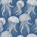 JELLY FISH BLOOM - Navy