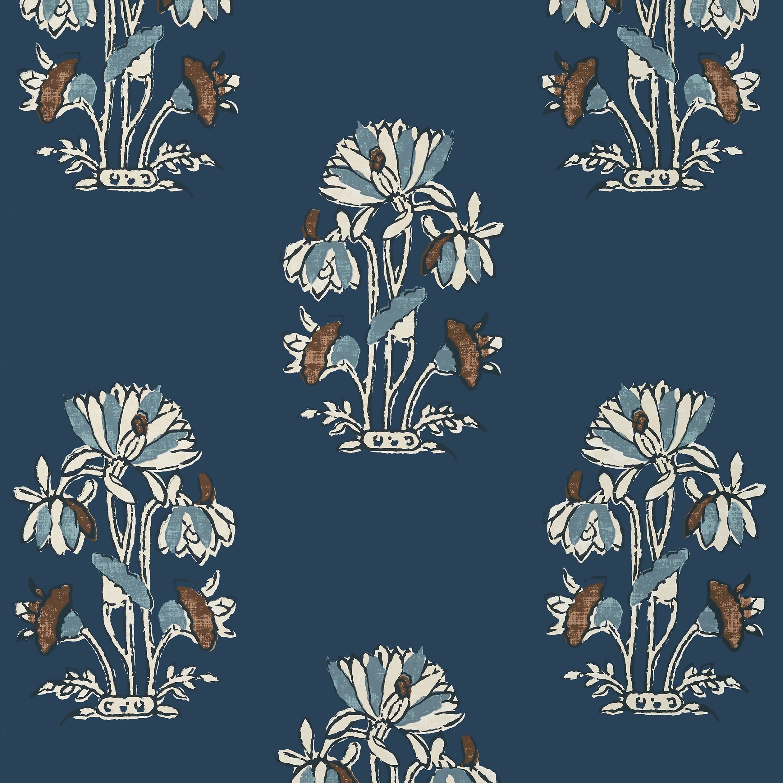 LILY FLOWER - Navy
