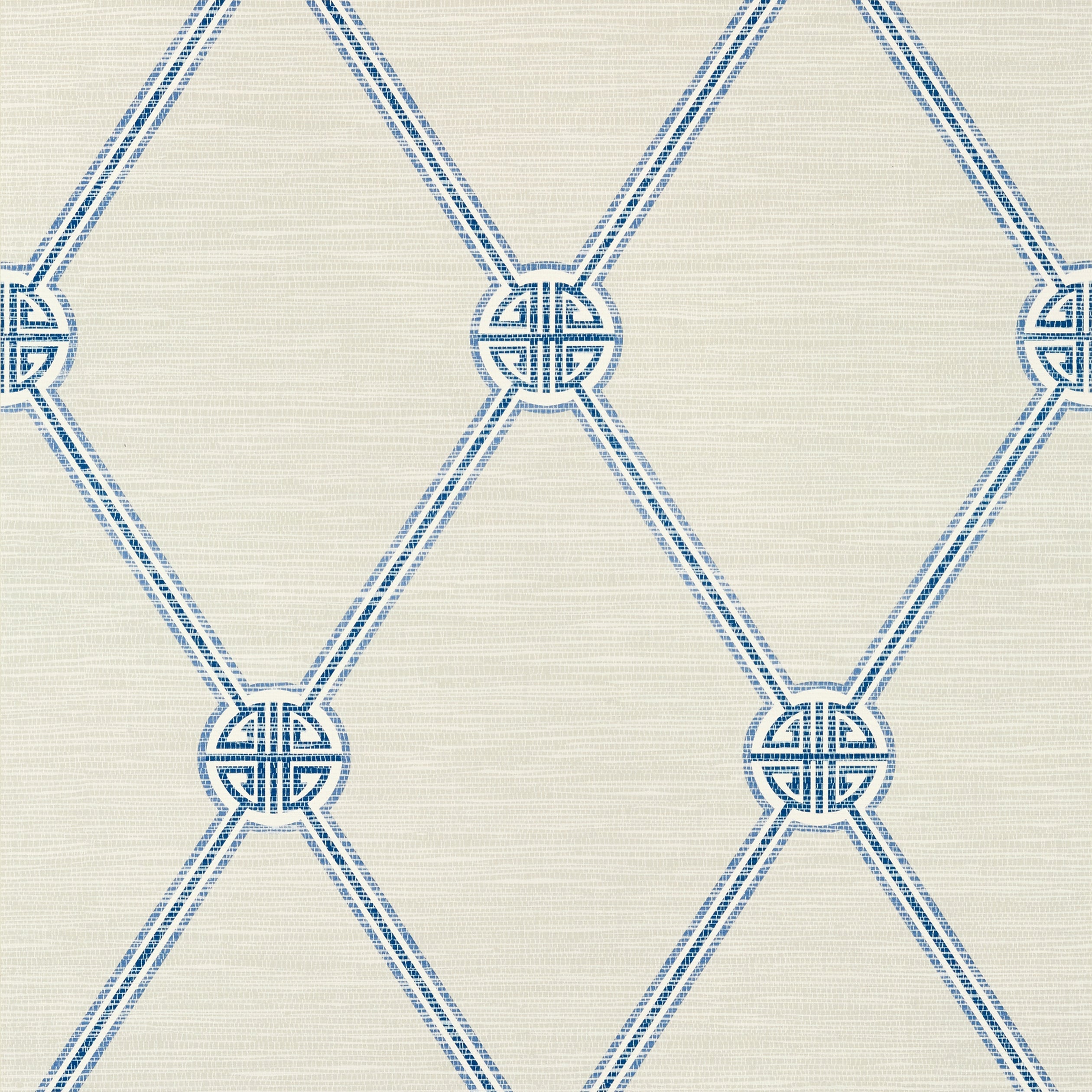 TURNBERRY TRELLIS - Beige and Blue