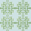 BOCA BAMBOO - Green and Blue