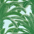 QUEEN PALM - Green and Blue