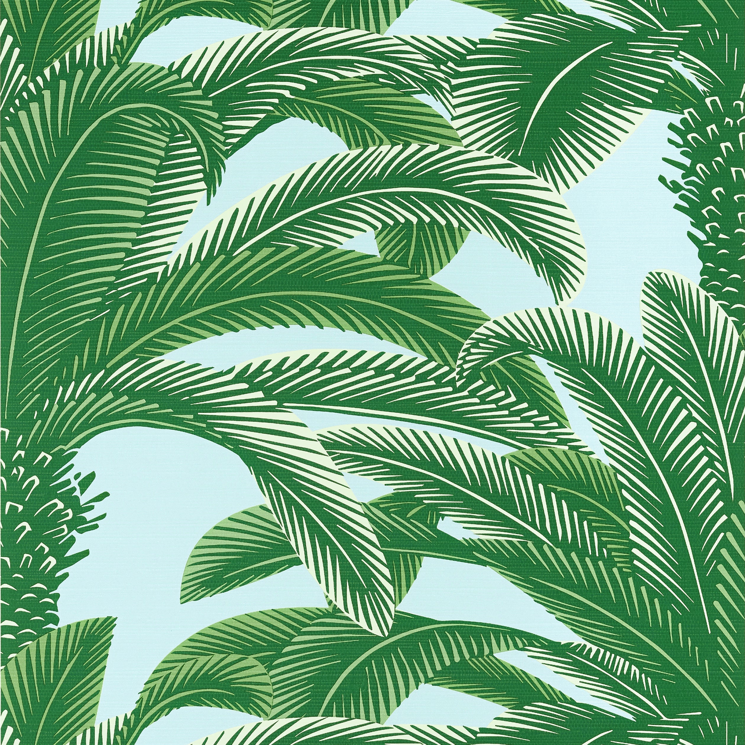 QUEEN PALM - Green and Blue