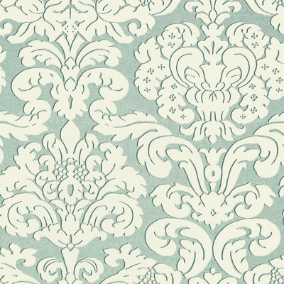 TRELAWNY DAMASK - Aqua