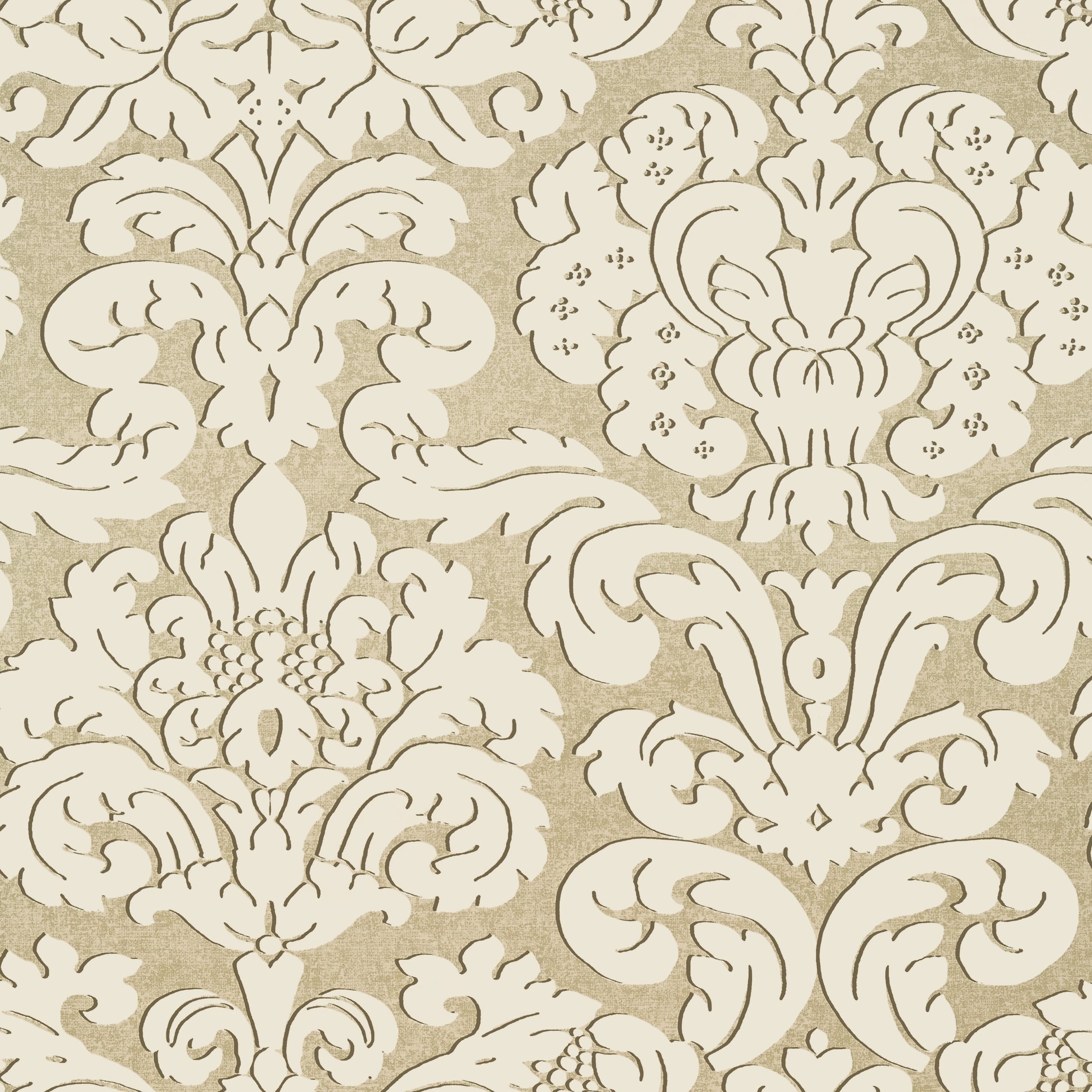 TRELAWNY DAMASK - Beige