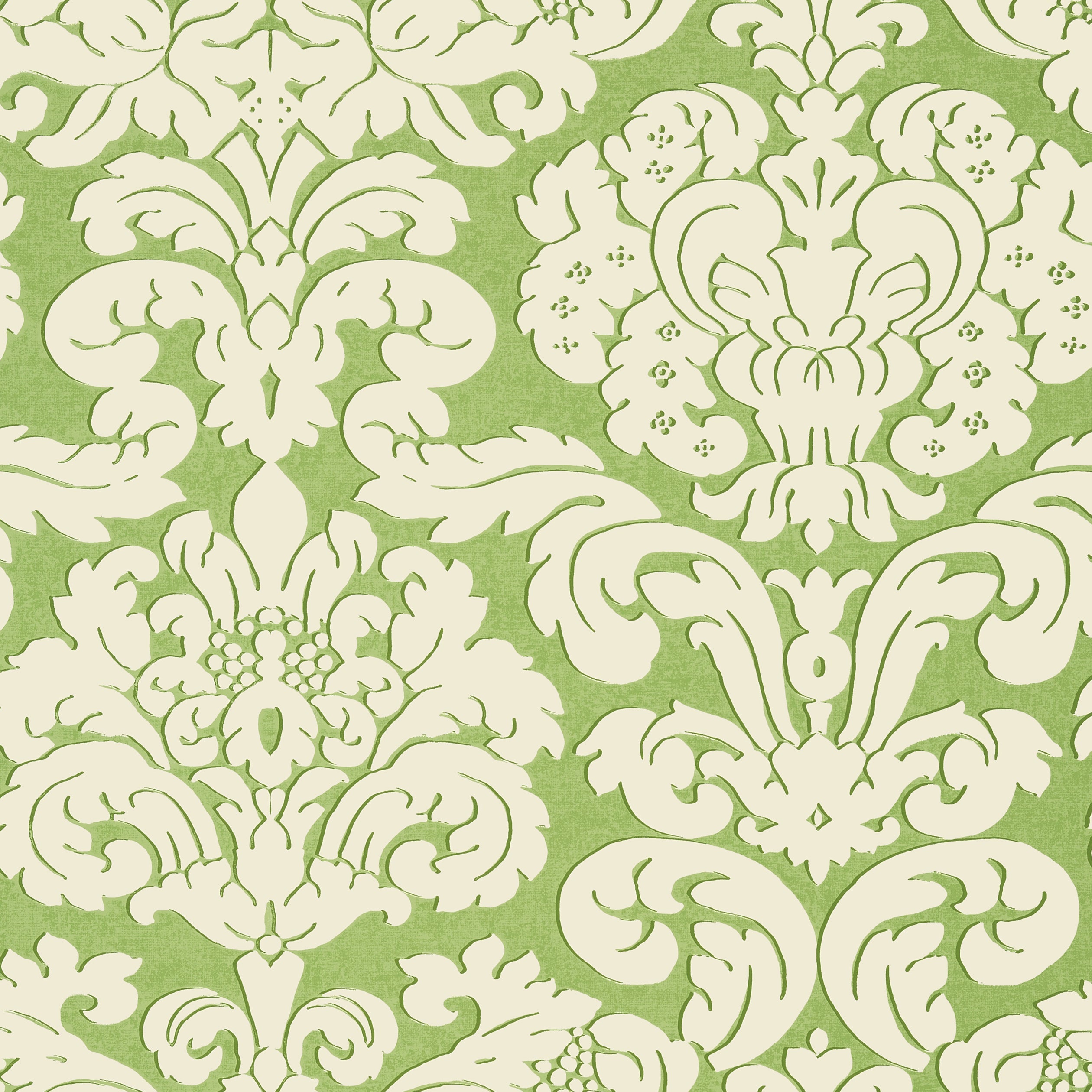 TRELAWNY DAMASK - Green