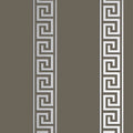 ANDREAS STRIPE - Metallic Silver on Charcoal