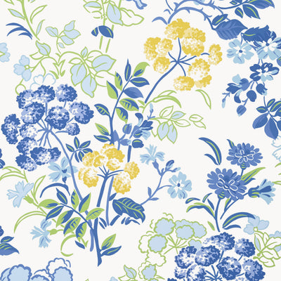 SPRING GARDEN - Blue and White
