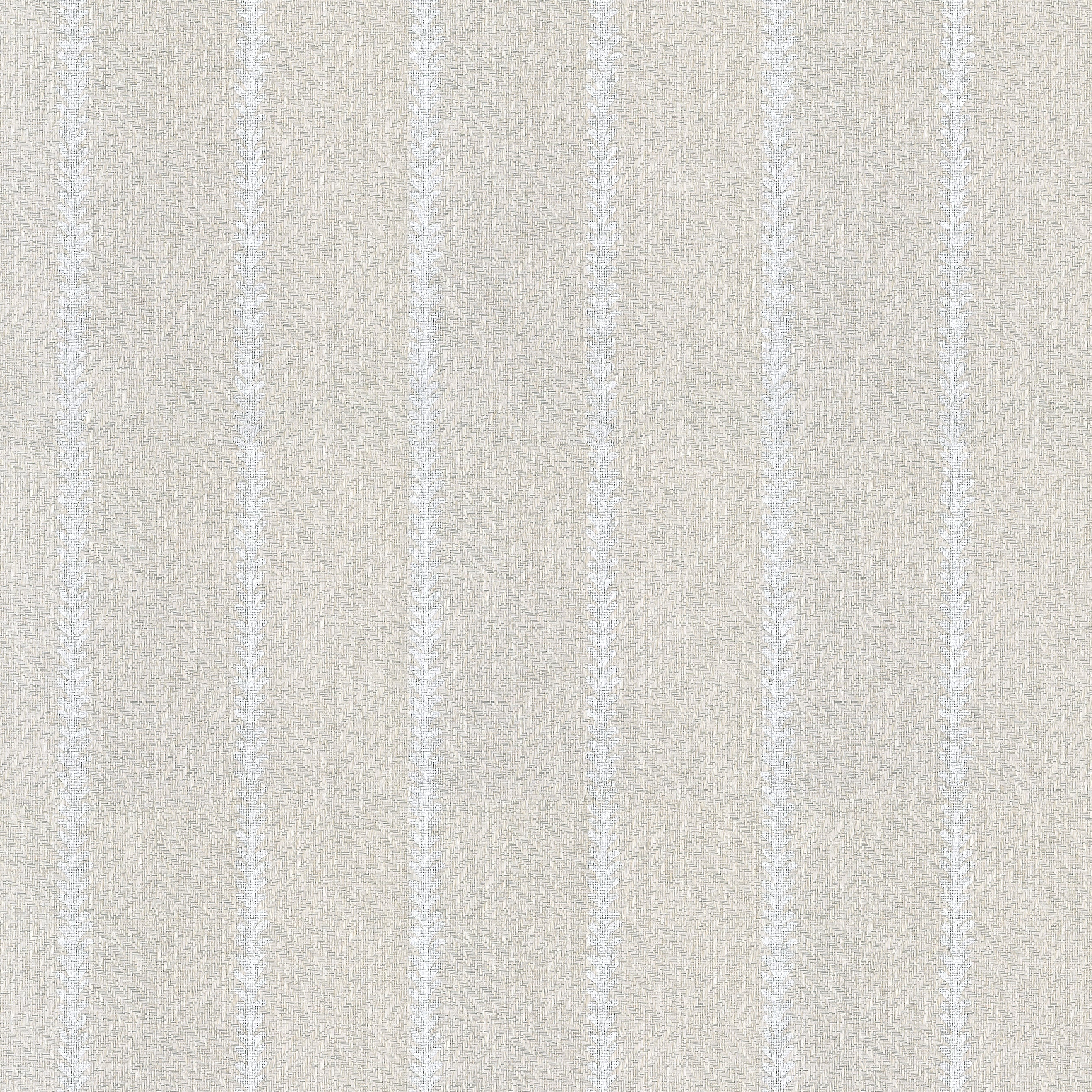 BARRIER WEAVE - Metallic Silver on Soft Grey