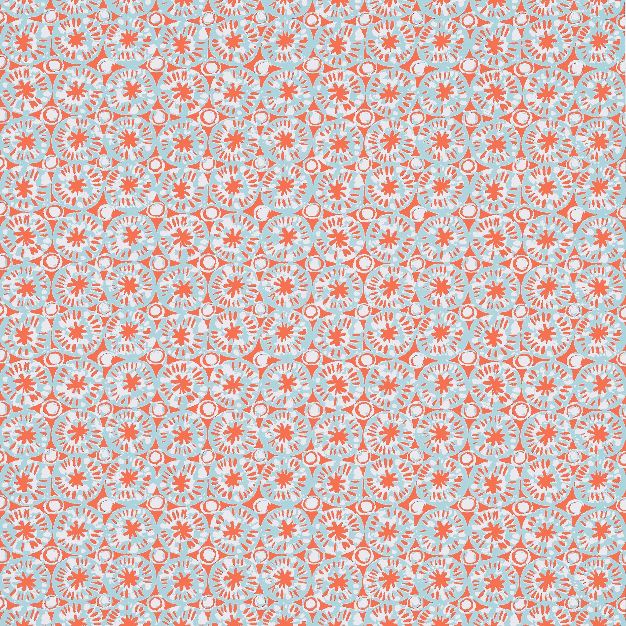SAND DOLLAR - Coral and Blue
