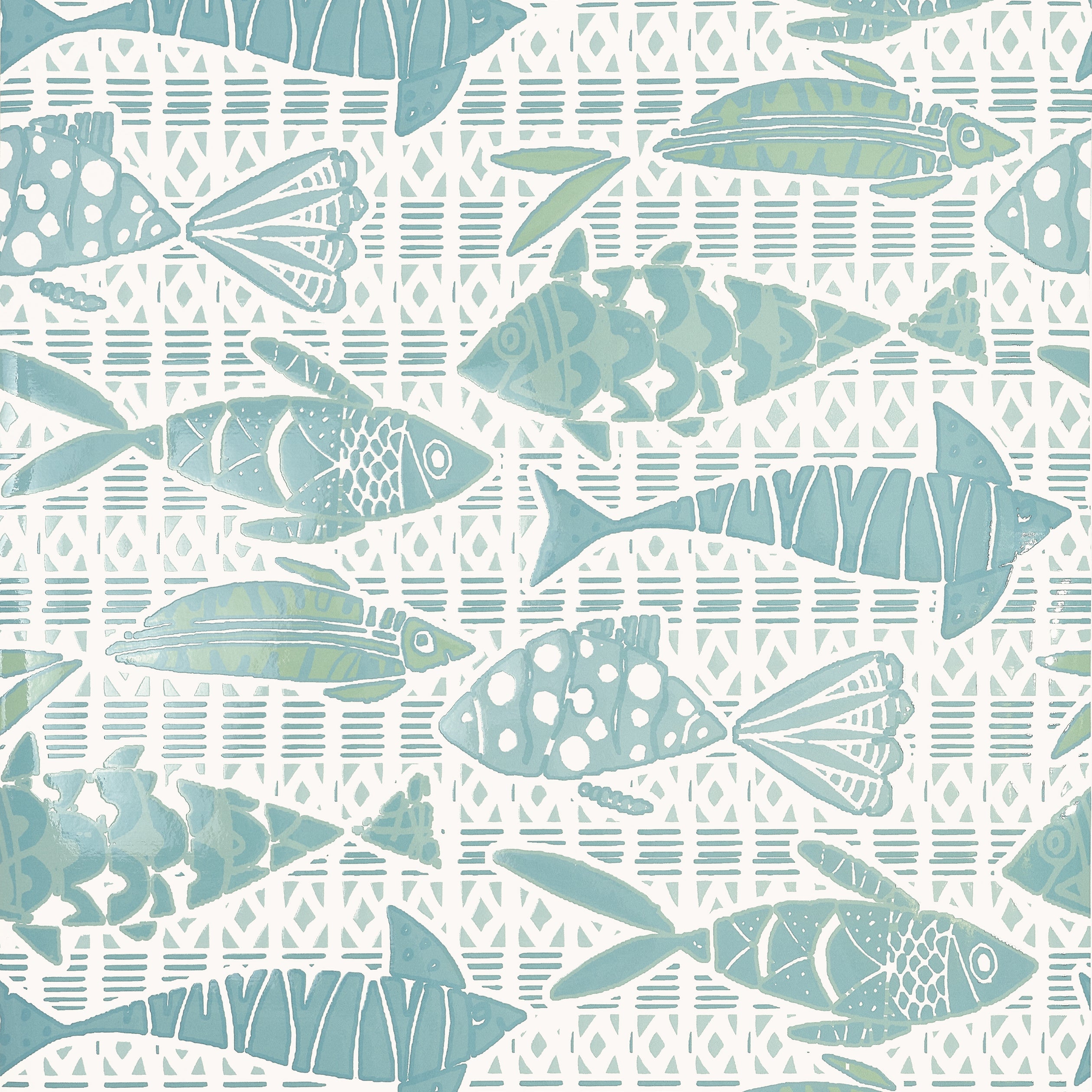 BATIK FISH - Spa Blue