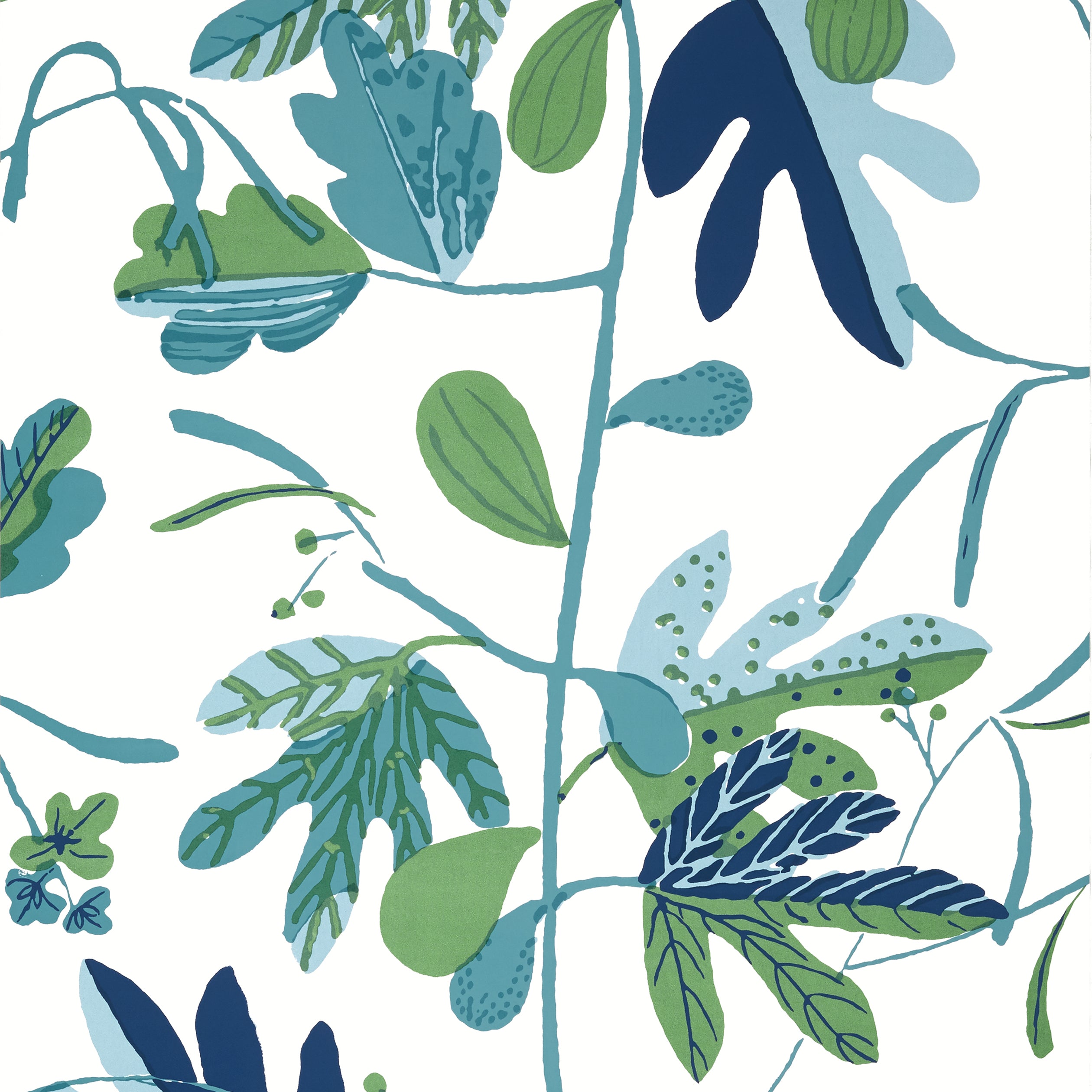 MATISSE LEAF - Green and Blue