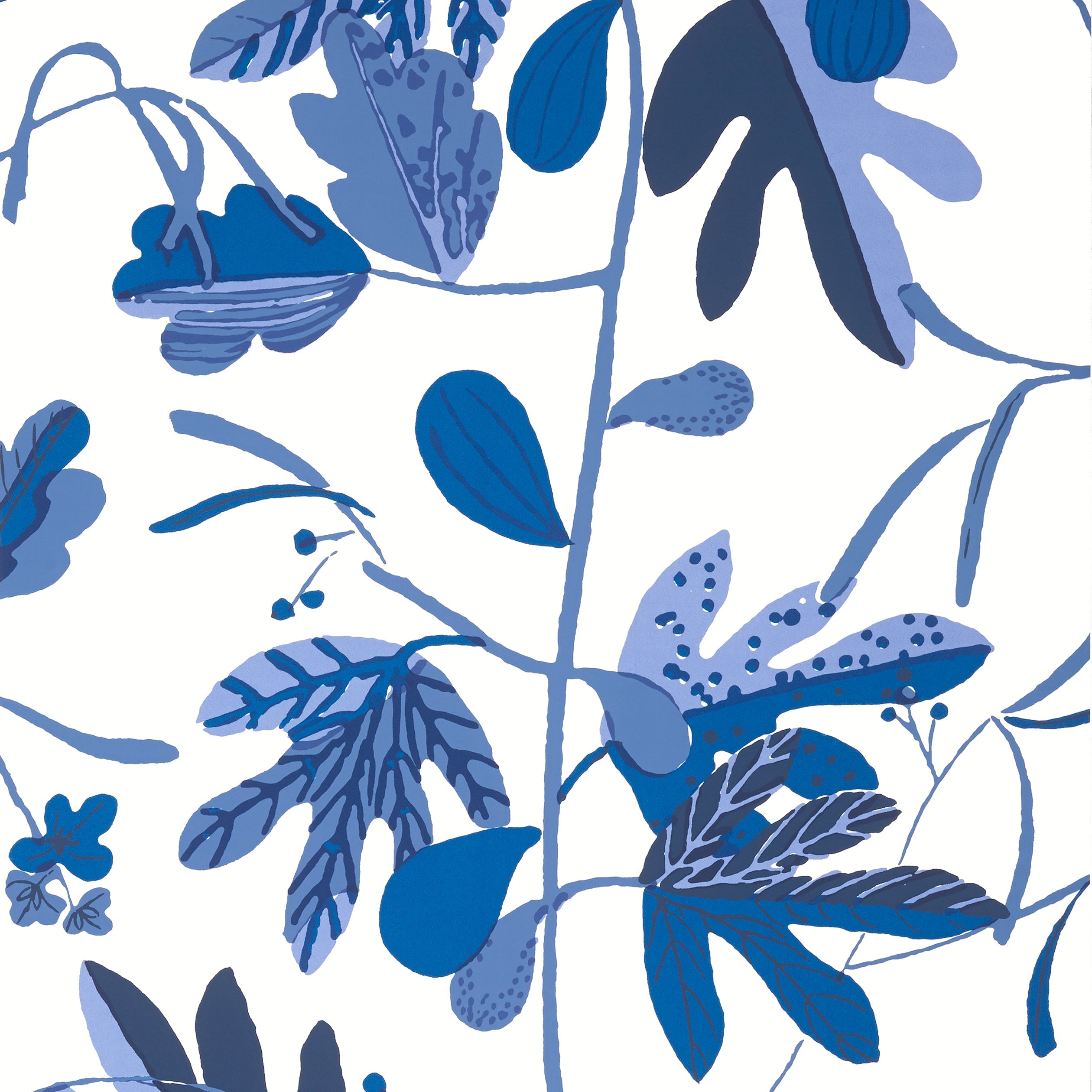 MATISSE LEAF - Blue and White